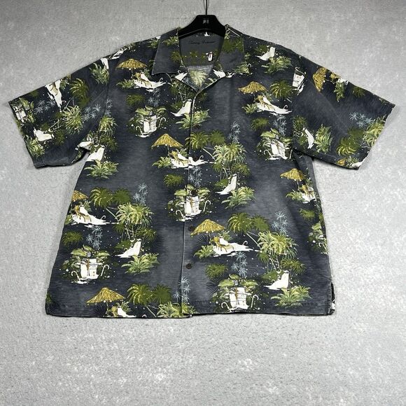 Tommy Bahama Other - Tommy Bahama Mens XL Multicolor X Mas Hawaiian Silk Short Sleeve Limited Edition